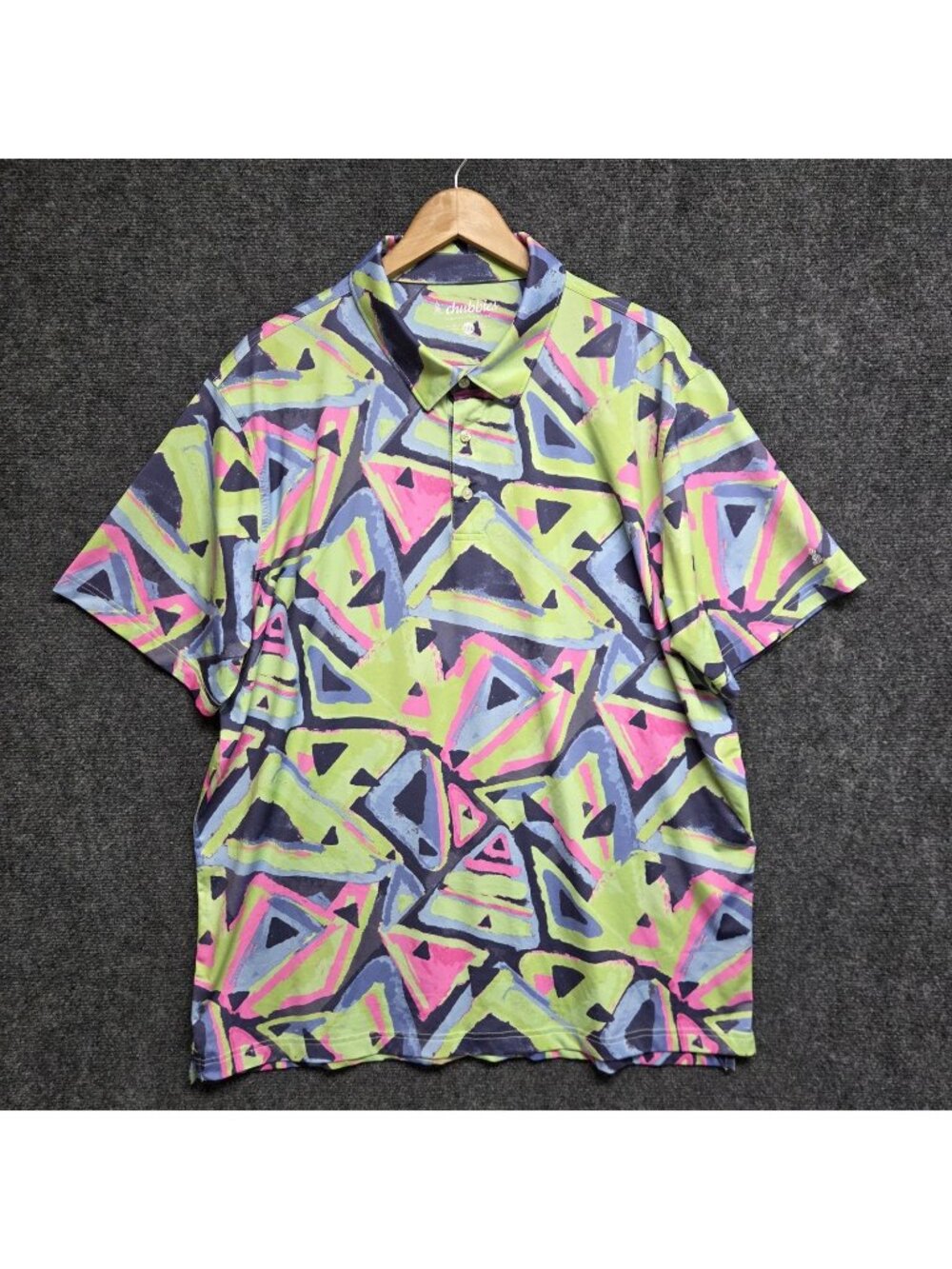 Chubbies Shirt Mens 2XL Retro Exploding Nacho Performance Polo Golf Casual